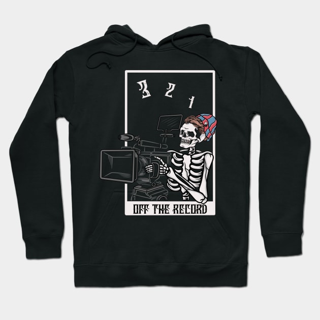 Skull and camera Hoodie by gggraphicdesignnn